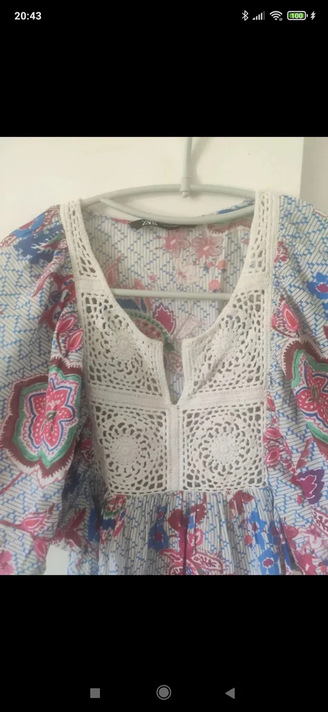 Top chemisier floral bordado M da Zara – photo 3